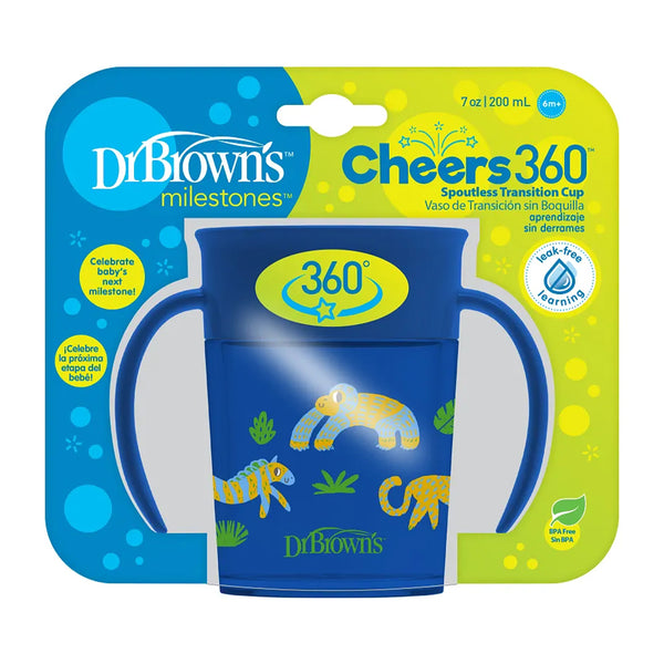 Dr.Browns Milestones Cheers360 Cup with Handles 7 oz/200 ml - Dezine Kids