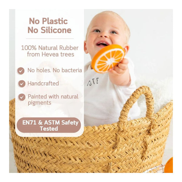 Clementino The Orange Natural Rubber Teether