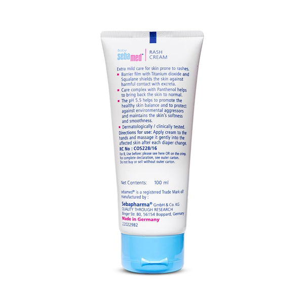 Sebamed Baby Rash Cream pH 5.5 Diaper Rash Relief - 100ml