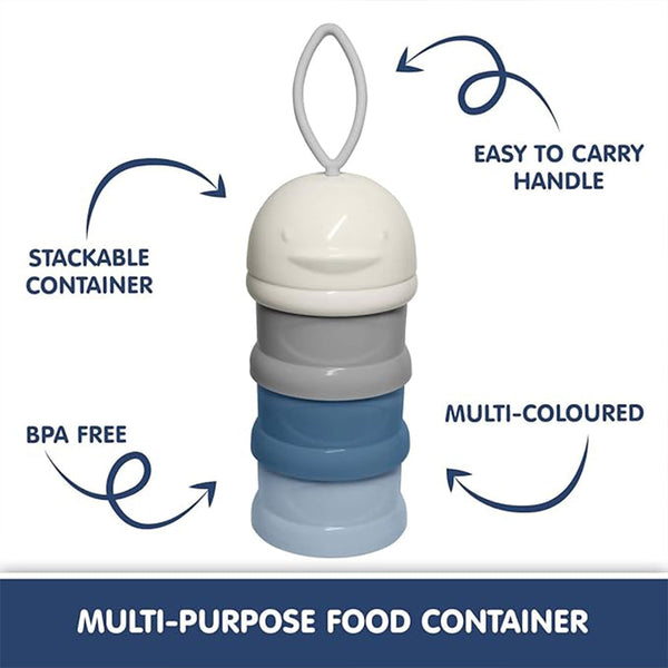 Hopop 3-Layer Stackable Baby Milk Powder & Food Storage Container - Dezine Kids