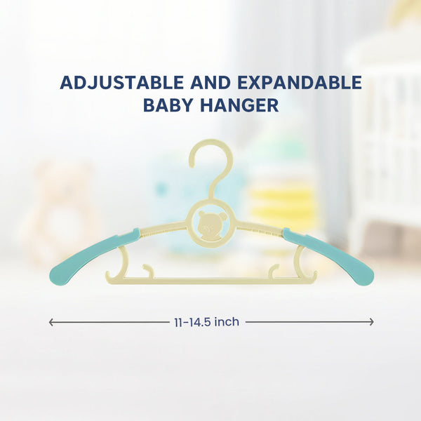 Hopop Adjustable Anti-Slip Hangers for Baby & Kids Clothes – Pack of 6 - Dezine Kids
