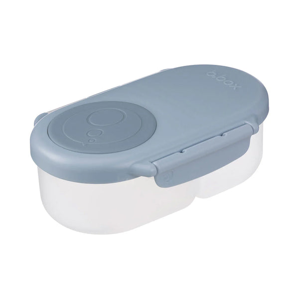 B.Box Leak Proof 2 sections Snackbox for Toddlers, Easy to Carry & BPA Free - Blue