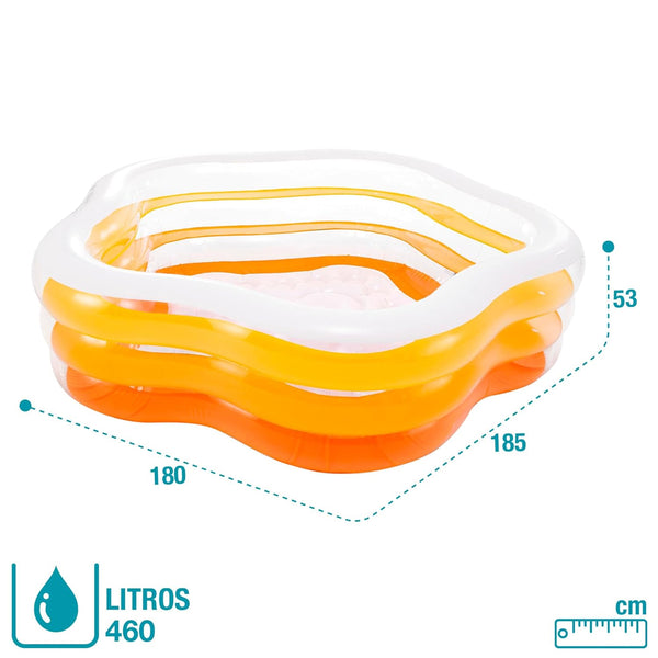 Intex Swim Center Summer Colored Family Inflatable Swimming Pool - Multicolor - Dezine Kids
