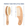 Hopop Natural Bristle Baby Wooden Brush & Comb Set - Dezine Kids