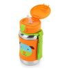 Skip Hop Zoo Stainless Steel Little Kid Straw Bottle - Dog