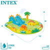 Intex Little Dino Inflatable Play Center with Slide - Dezine Kids