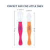Hopop Silicone Baby Self-Feeding Spoons – Pack of 2 - Dezine Kids