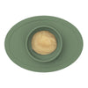 EzPz Tiny Bowl 100% Food Grade Silicone Suction Bowl Non Slip & Microwave Safe - Olive