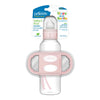 Dr.Browns Milestone Narrow Sippy Spout Bottle with Silicone Handles (6m+) 8oz/250 ml - Light Pink - Dezine Kids