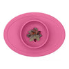 EzPz Tiny Bowl 100% Food Grade Silicone Suction Bowl Non Slip & Microwave Safe - Bright Pink