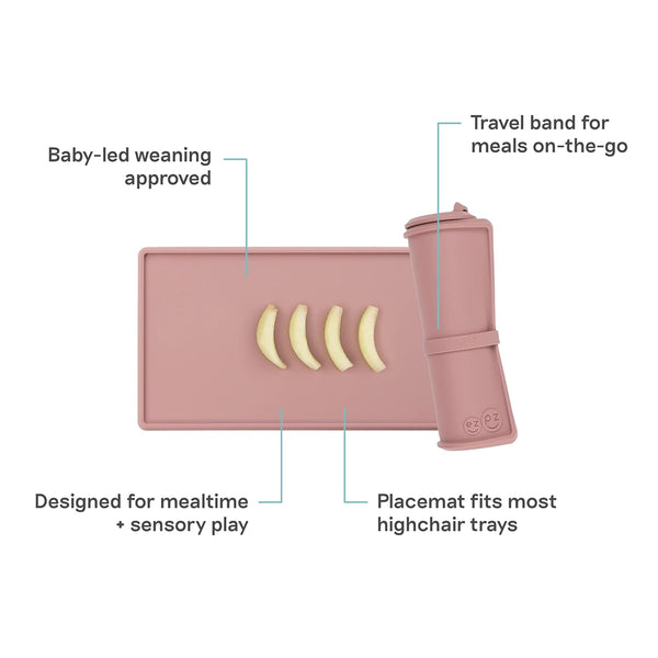 EzPz Tiny Placemat for Babies/Infants - Blush