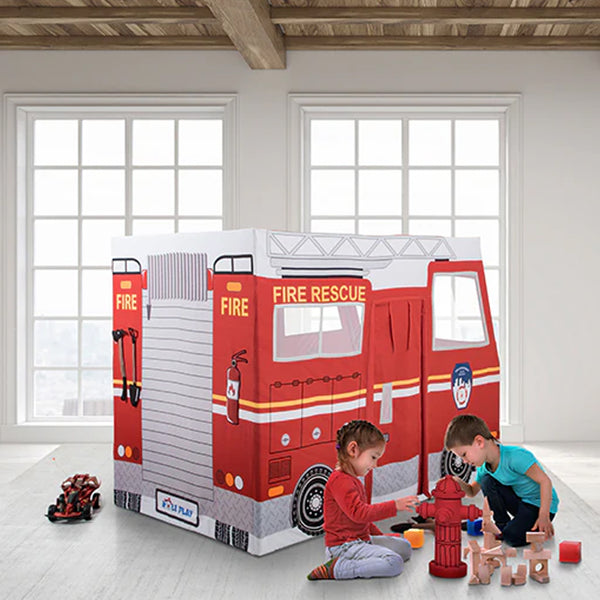 Role Play Fire Truck Play House - Dezine Kids
