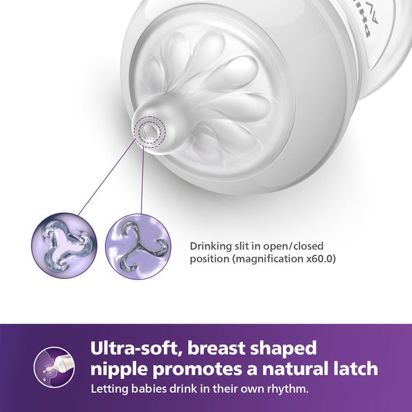 Philips Avent Feeding Bottle With Natural Response Nipple - 125 ml