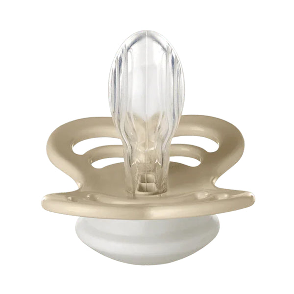 Bibs Supreme GLOW Pacifiers 2 Pack - Blush/Vanilla