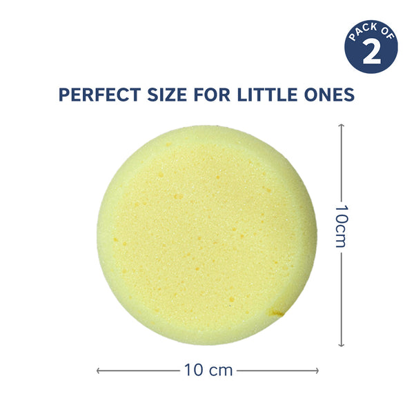 Hopop Soft & Gentle Baby Bath Sponge – Pack of 2 - Dezine Kids