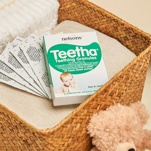 Nelsons Teetha Teething Granules 24 Sachets 3M+