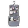 Beaba Grooming Kit, Hanging Toiletry Pouch with 9 Accessories - Pink