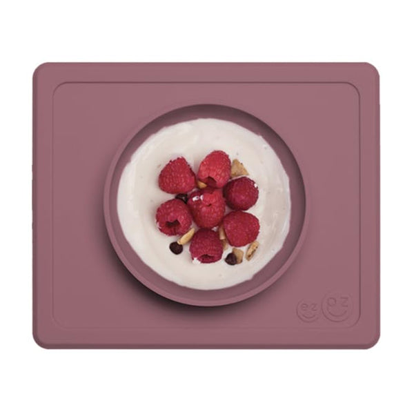 EzPz Mini Bowl 100% Food Grade Silicone Suction Bowl, Non Slip, BPA Free - Mauve