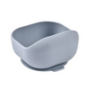 Beaba Silicone Suction Bowl, Non-Slip Baby Feeding Bowl, Ergonomic Design, Supple and Unbreakable Silicone BPA-Free - Pebble