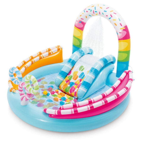 Intex Candy Fun Inflatable Play Center with Slide - Dezine Kids