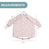 Bibado Long Sleeve Coverall Weaning Bib - Botanical Bunnies Pink