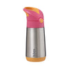 B.Box Insulated Drink Bottle Sipper 350 ml - Strawberry Shake Pink Orange