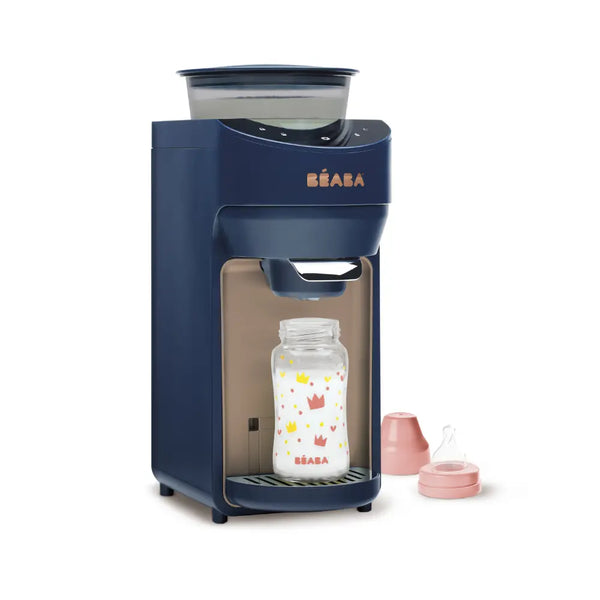 Beaba Milkeo Plus Automatic Baby Bottle Maker & Formula Dispenser with Smart Touchscreen, Multiple Temperature Settings - Night Blue