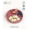 Bibado Silicone Suction Divider Plate - Blush