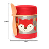 Skip Hop Zoo Back To School Insulated Little Kid Food Jar - Fox