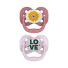 Dr. Browns Blue Space Advantage Pacifiers Stage 1, Pack of 2 - Lavender Love - Dezine Kids