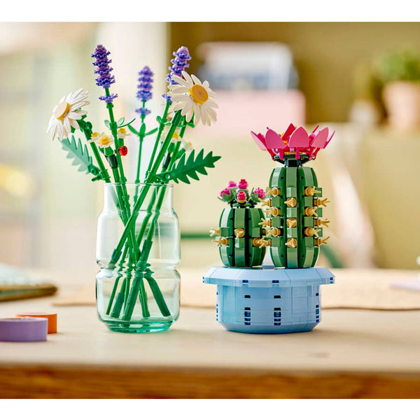 Lego Botanicals Flowering Cactus Plants Decor Building Set for Kids