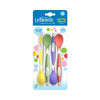 Dr.Browns Soft Tip Spoon, Pack of 4 (Yellow, Green, Purple, Red) - Dezine Kids