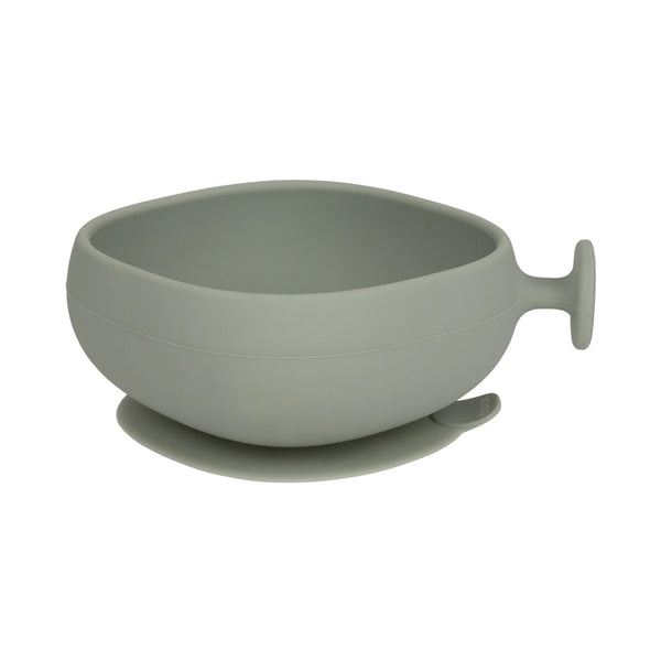 B.Box Silicone Bowl Plus Lid With Suction Base - Sage Green