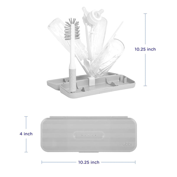 Ubbi On The Go Bottle Drying Rack- Grey