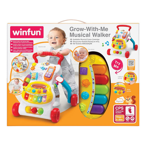 Winfun Grow With Me Musical Walker Detachable Piano Keyboard
