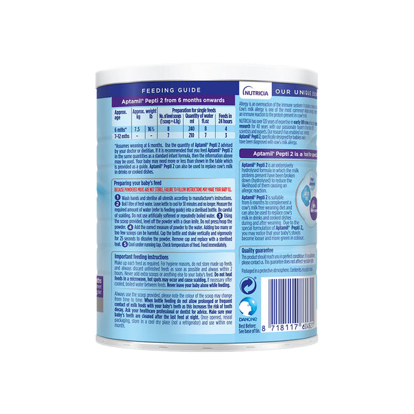 Aptamil Pepti Stage 2 Formula 6+ Months Allergy Management 400g - Dezine Kids