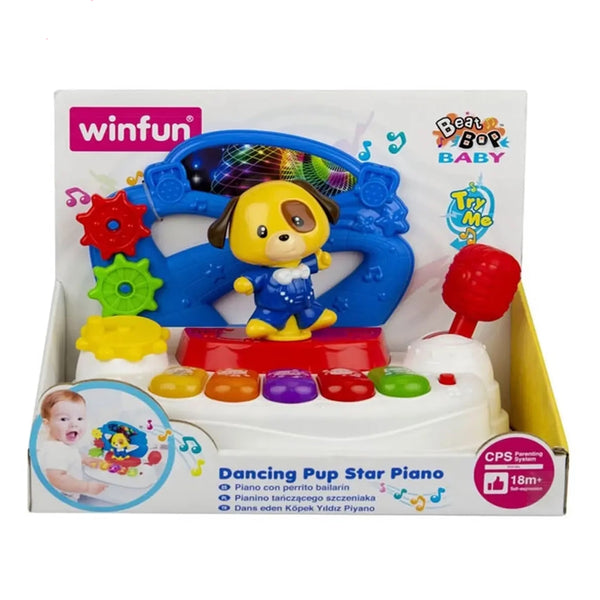 Winfun Dancing Pup Star PianoLightUp Piano with Movable Joystick