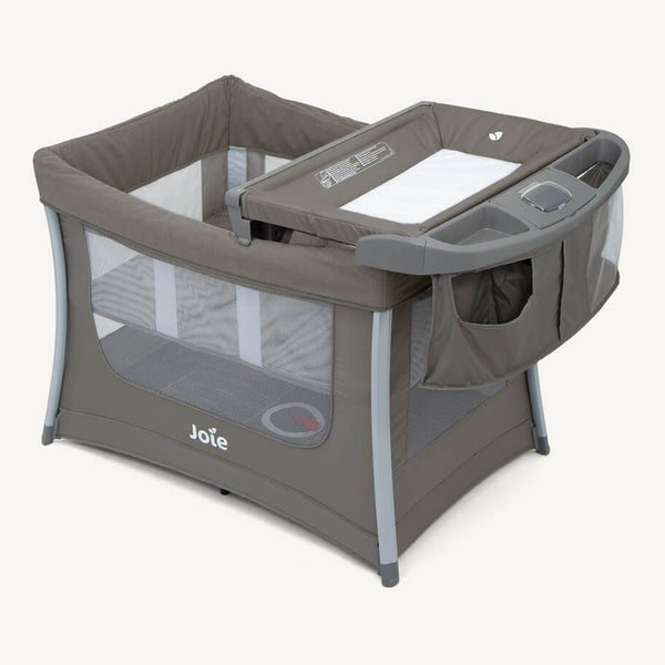 Joie Illusion Portable Baby Playard 0 to 15kg - Nickel - Dezine Kids