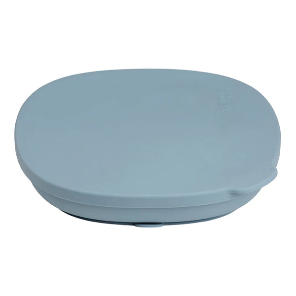 B.Box Silicone Plate Plus Lid With Suction Base - Ocean Blue