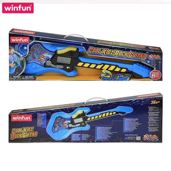 Winfun Cool Kids Rock GuitarInteractive Musical Toy with Whammy Bar