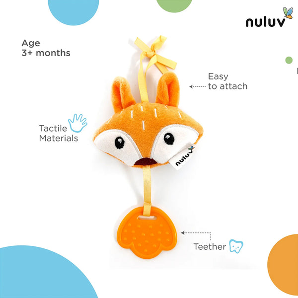 Nuluv Soft Rattles & Teether Toy - Fox