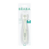 Beaba 1st Stage Silicone Spoon with Ultra Soft Tip, Gum Friendly, Ergonomic Handles, BPA Free - Misty Green