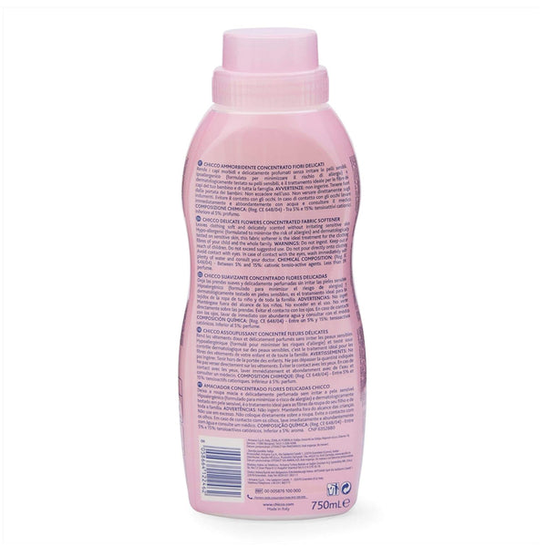 Chicco Baby Fabric Softener with New Odour Elimination Technology, Delicate Flowers - 750ml