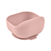 Beaba Silicone Suction Bowl, Non-Slip Baby Feeding Bowl, Ergonomic Design, Supple and Unbreakable Silicone BPA-Free - Cotton Candy