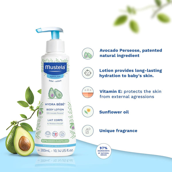 Mustela Hydra-Bebe Body Lotion, Normal Skin - 300ml