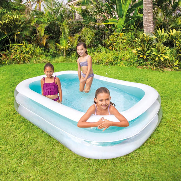 Intex Swim Center Inflatable Family Pool - Blue - Dezine Kids