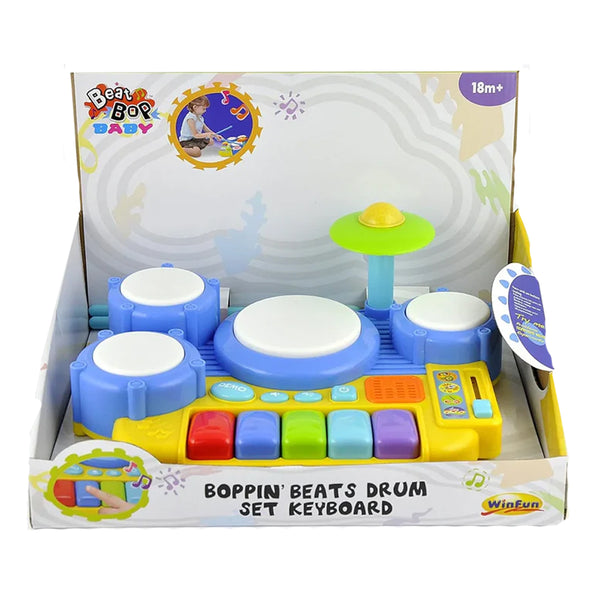 Winfun Boppin' Beats Drum Set Keyboard5 Note Piano & Drums