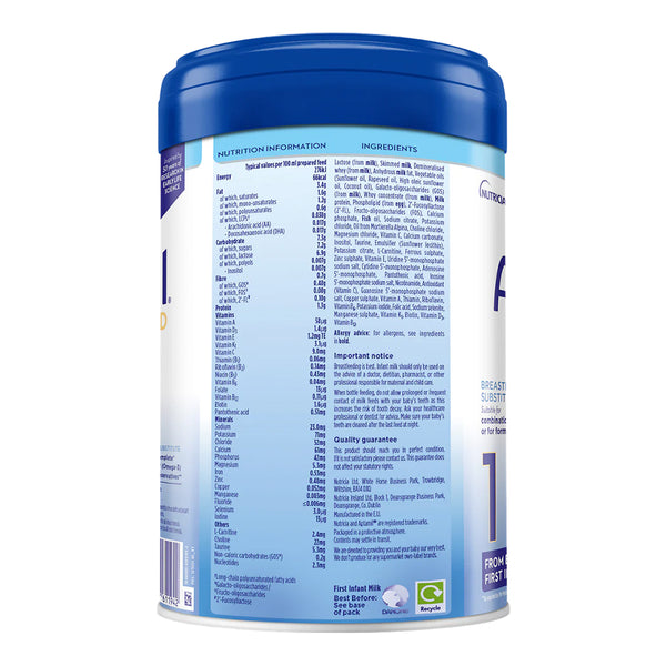 Aptamil Advanced First Infant Milk Formula Stage 1, 0-6 Months 800g - Dezine Kids