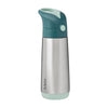 B.Box Insulated Straw Sipper Drink Water Bottle 500ml - Emerald Forest Green