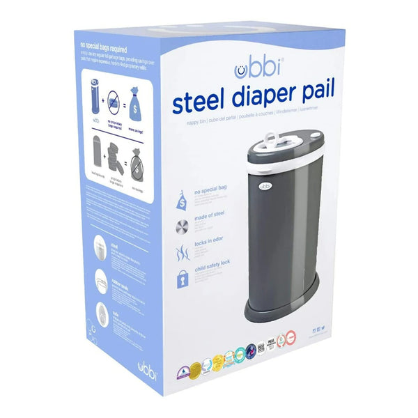 Ubbi Diaper Pail - Slate